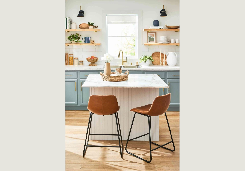 Upholstered Bar Stool Seating for a Comfortable and Stylish Island Experience