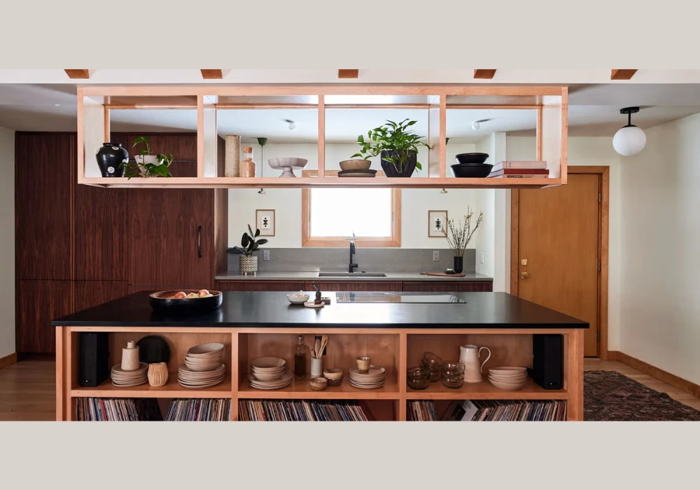 Open Shelves Above Counter for Kitchen Decor Expansion