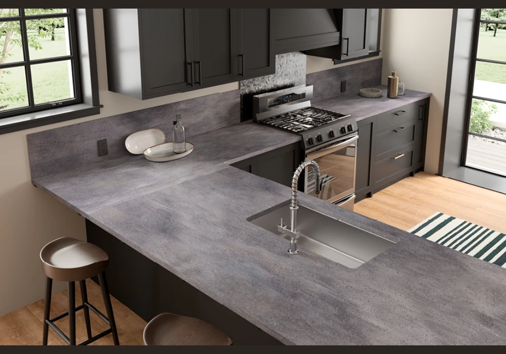 Solid Surface Kitchen Countertops Ideas for Seamless Look