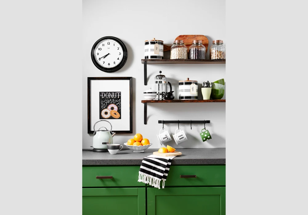 Coffee Station Setup on Kitchen Countertop