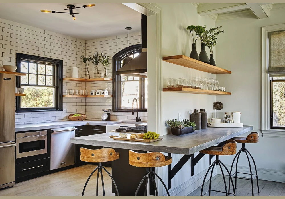 Concrete Kitchen Counter Ideas for Industrial Style Kitchens