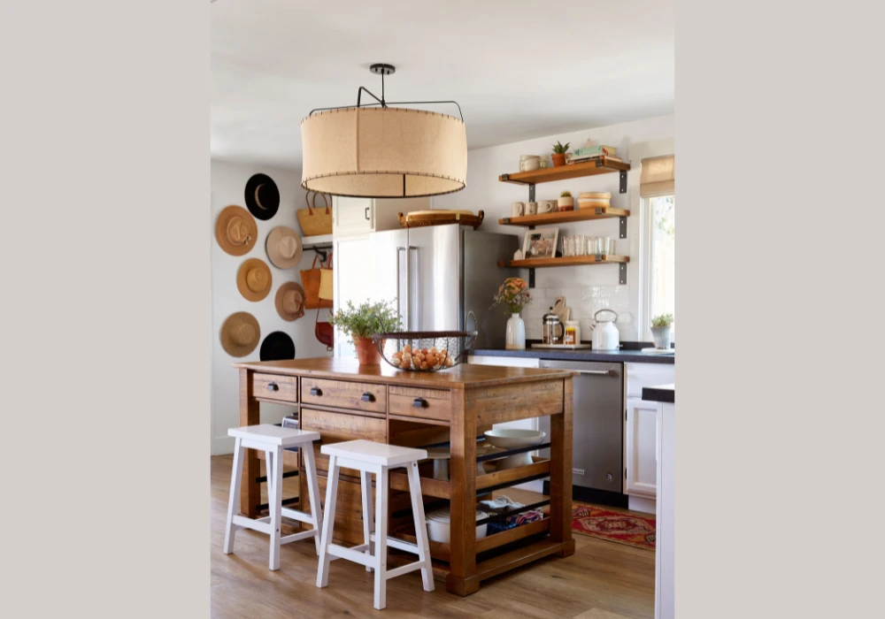 Add Wall Art or a Small Frame Behind the Counter