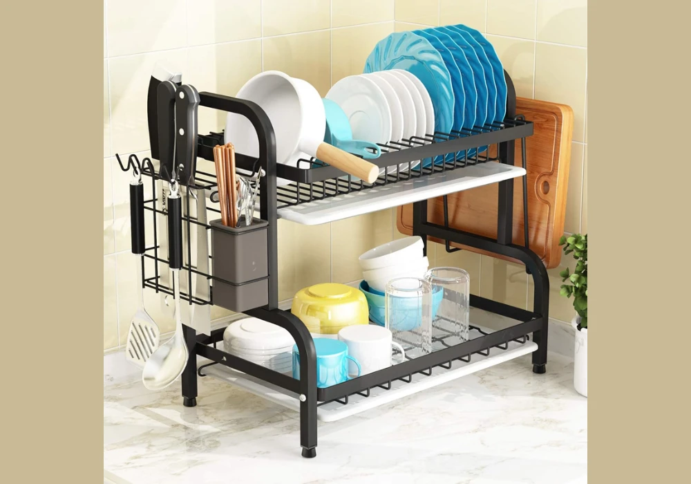 Multi Tier Kitchen Rack for Organized Storage