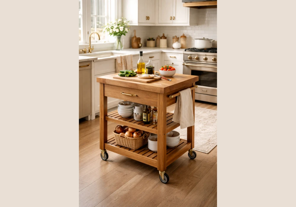 Kitchen Trolley Cart for Flexible Storage
