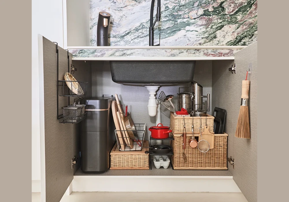 Under Sink Storage Cabinet Organizer