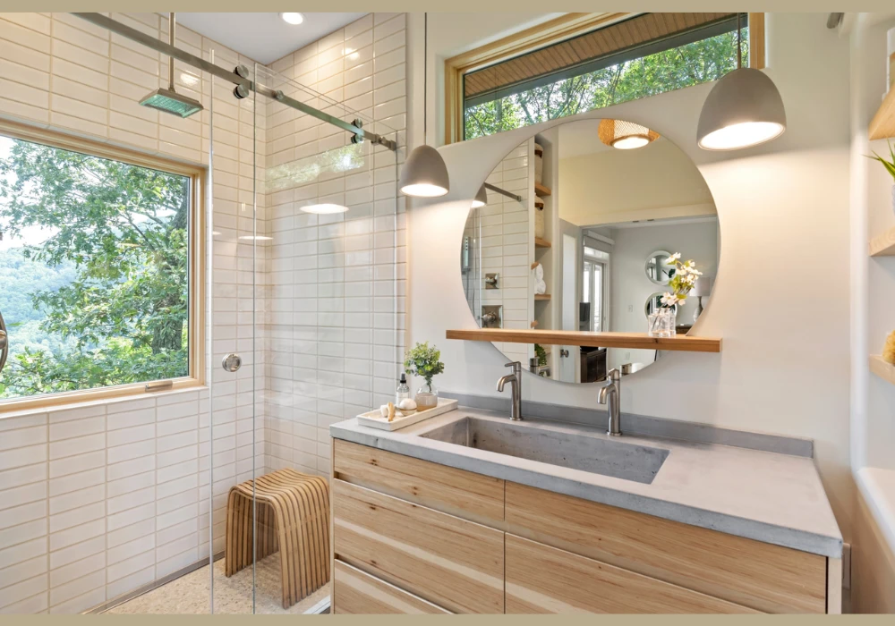Bathroom Mirror and Lighting Combination Ideas