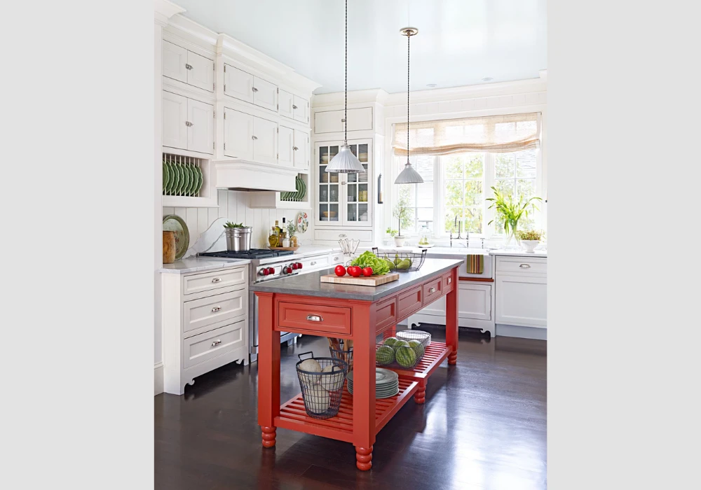 Kitchen Island Addition for Extra Workspace and Storage