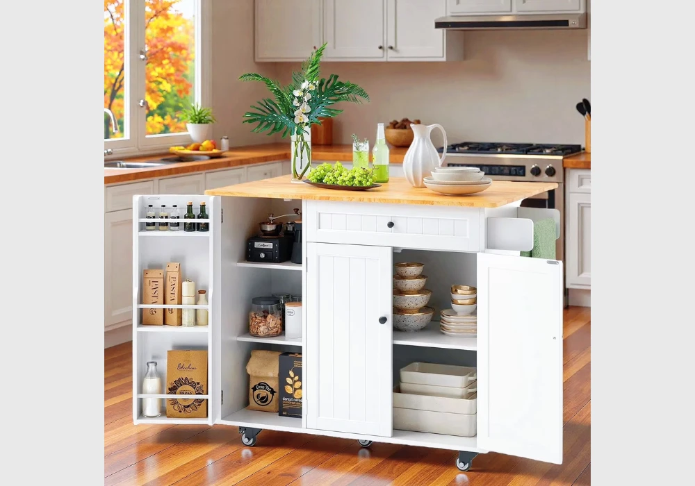 Add a Small Kitchen Island Cart