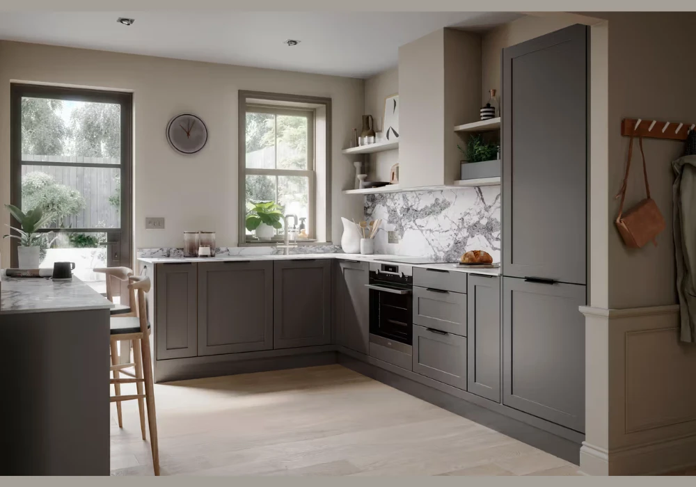 Charcoal Grey Kitchen Paint for a Strong Modern Look