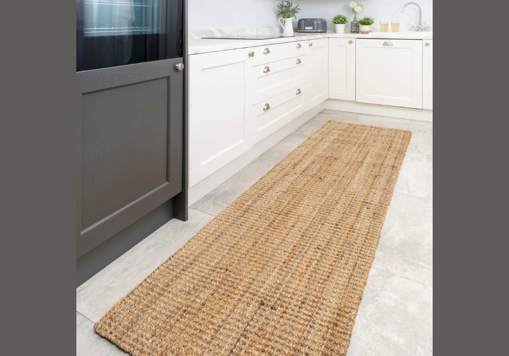 Jute Kitchen Rugs for Natural and Rustic Look