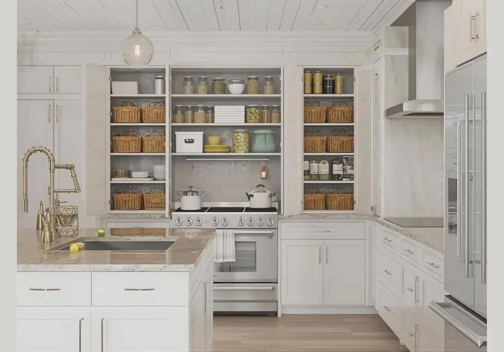 Built In Wall Pantry for Seamless Kitchen Design