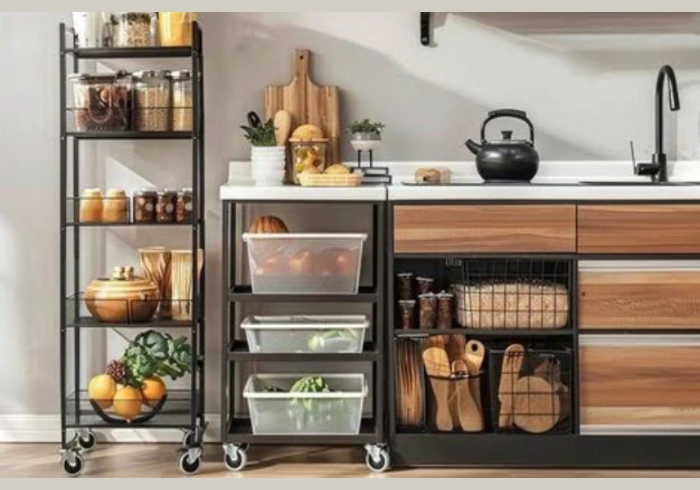 Corner Pantry Storage for Using Dead Space