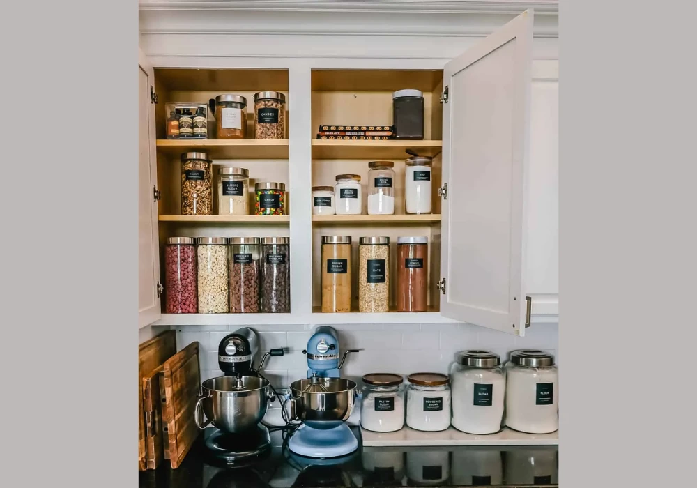 Open Shelving Pantry for Quick Visibility