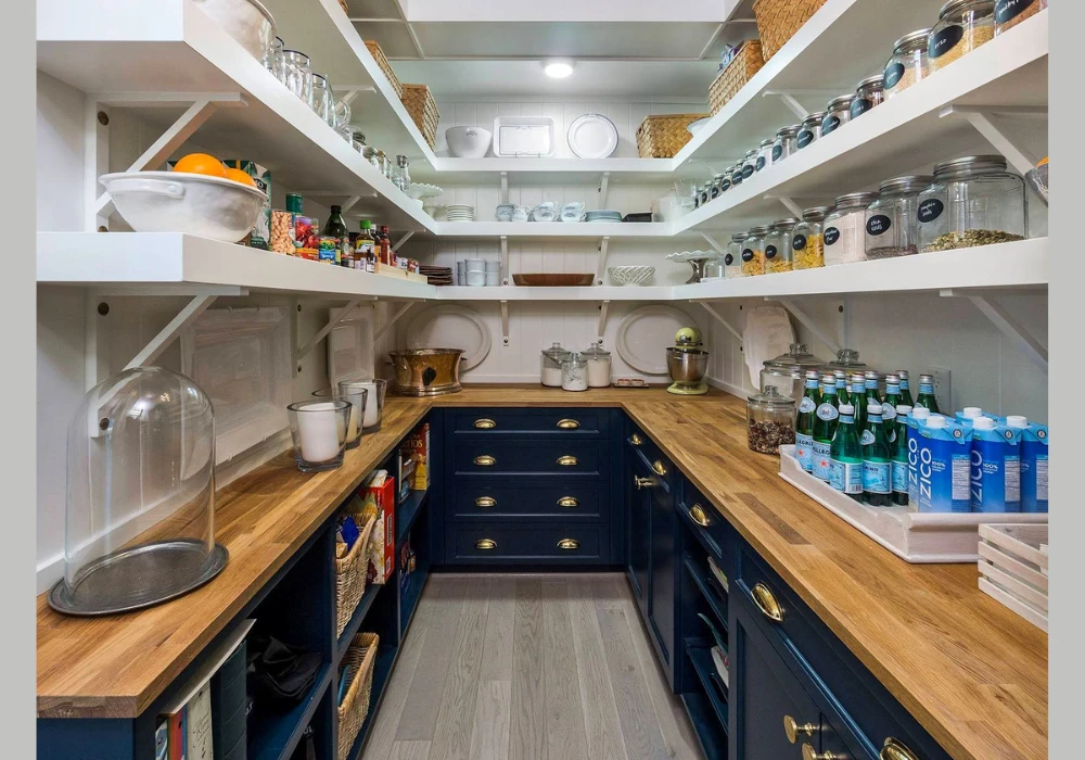 Walk In Kitchen Pantry for Maximum Storage Space