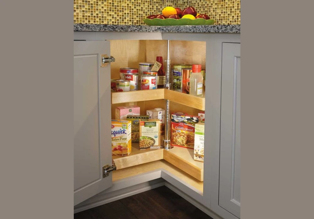 Lazy Susan Rotating Pantry System for Easy Access Storage