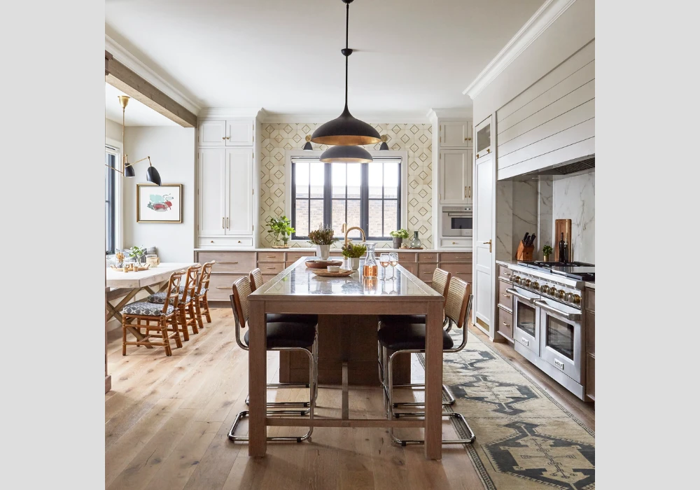 Farmhouse Style Kitchen Dining Room