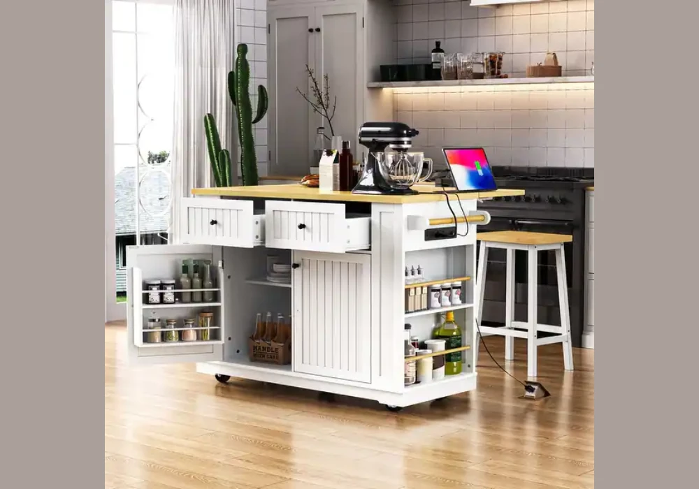 Multi Functional Kitchen Bar with Storage Space