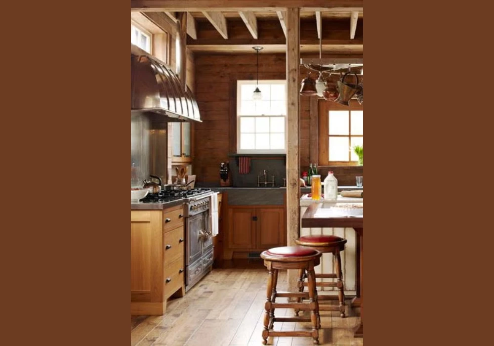 Rustic Wooden Kitchen Bar Ideas for Warm Interiors