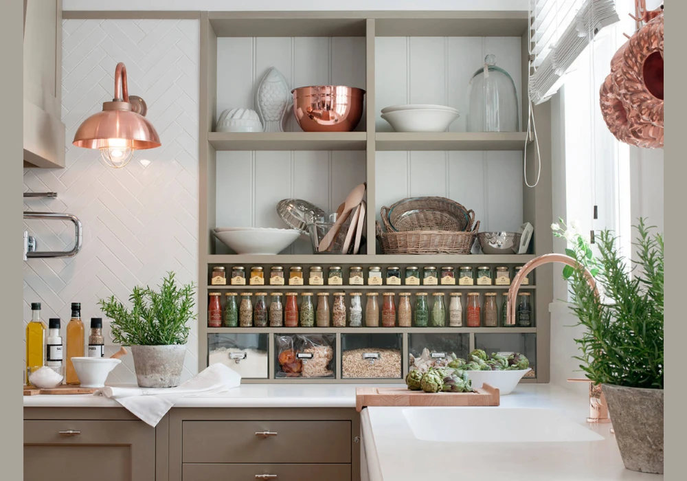 Use of Open Shelving for Easy Access and Display