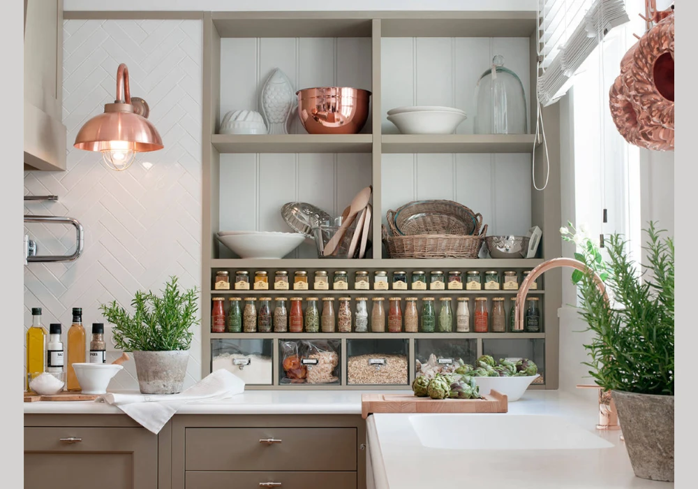 Open Shelving with Display Items