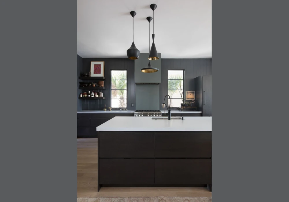 Black Matte Kitchen Chandelier Ideas for Modern Contrast