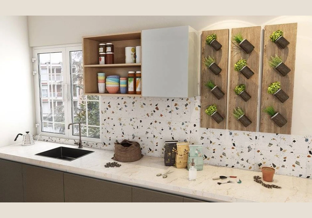 Indoor Herb Garden Kitchen Setup for Fresh Cooking Space