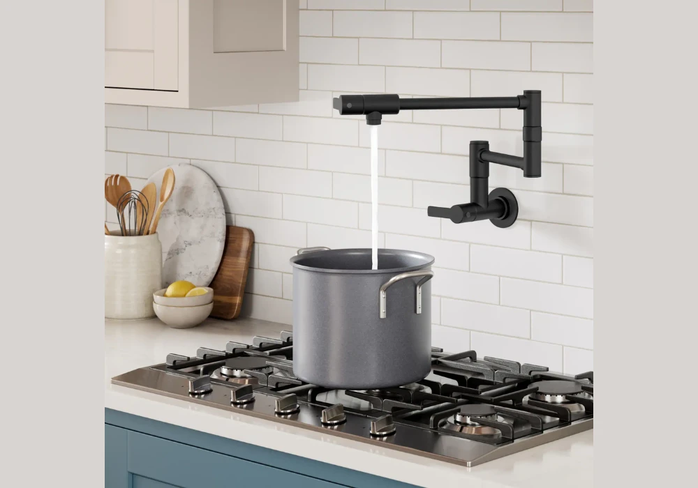 Wall Mounted Kitchen Faucet for Clean Counter Space