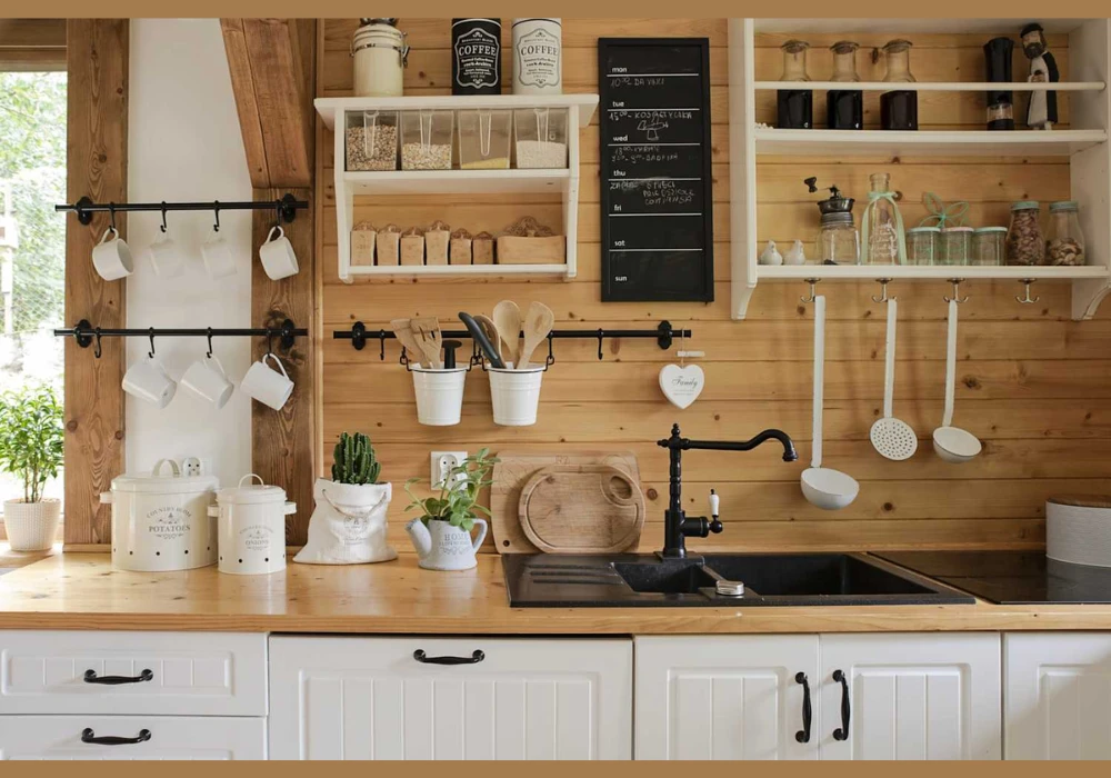 Open Shelf Kitchen Ideas for Low Cost Storage Upgrade