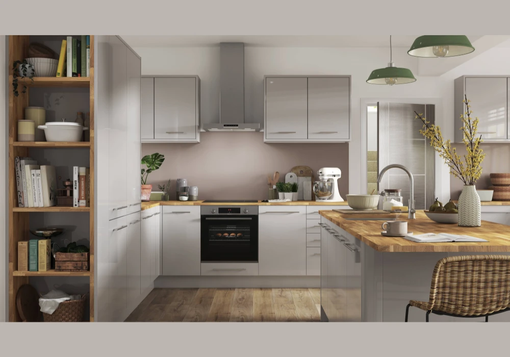 High Gloss Kitchen Cupboards for Modern Shine