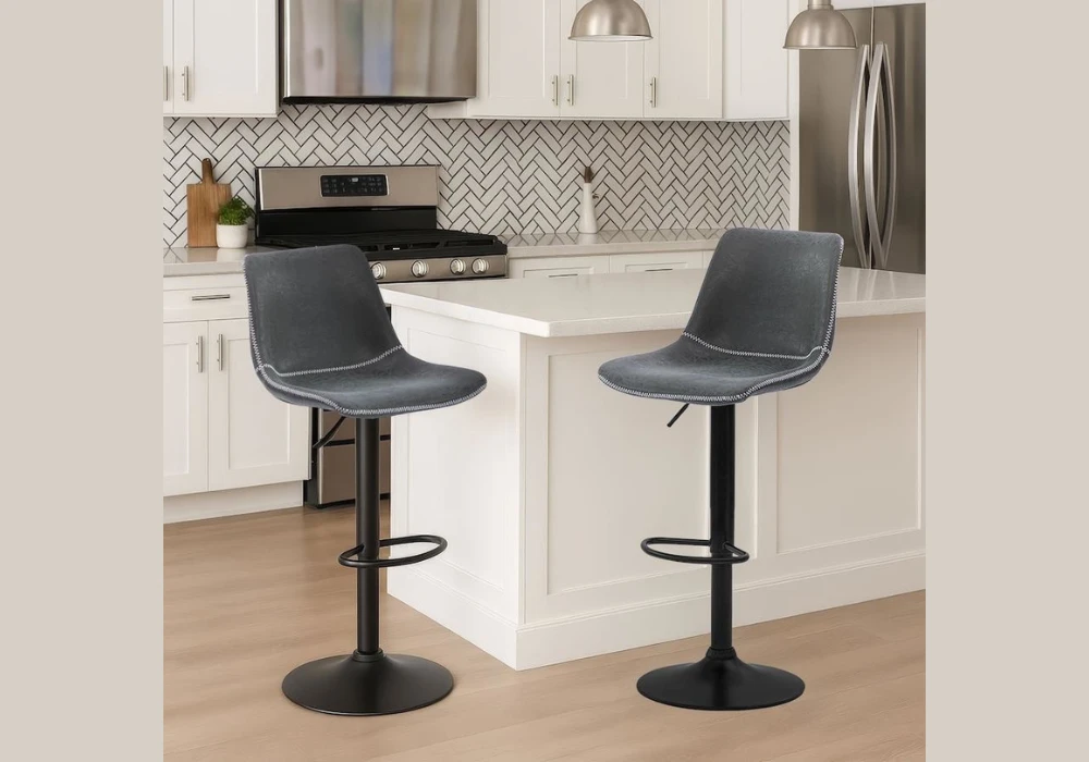 Industrial Metal Kitchen Stools for Urban Style