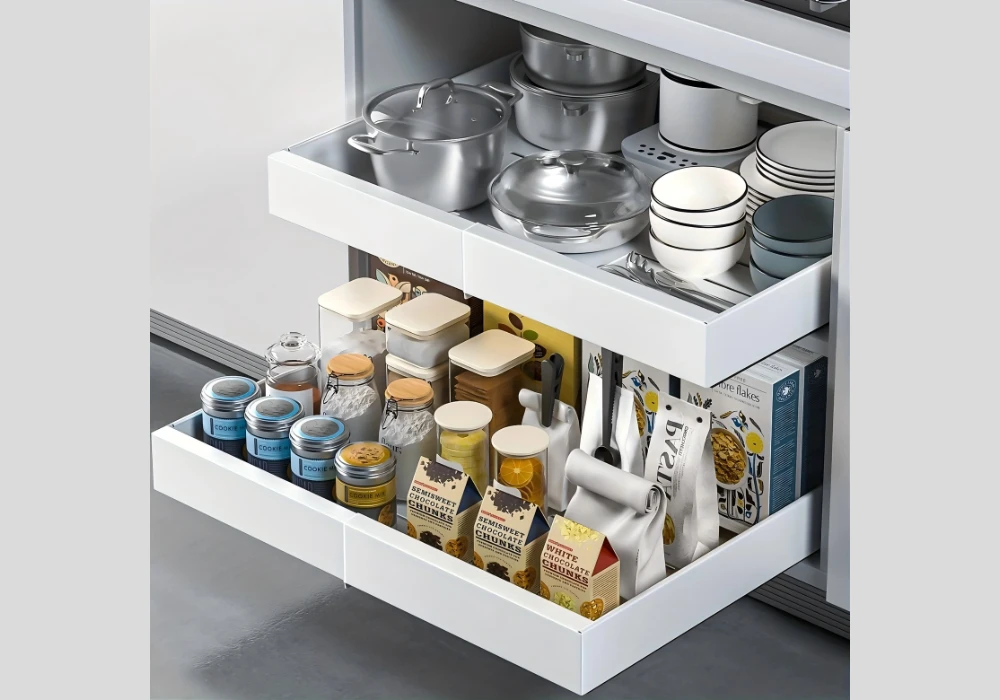 Space Saving Pull Out Pantry System