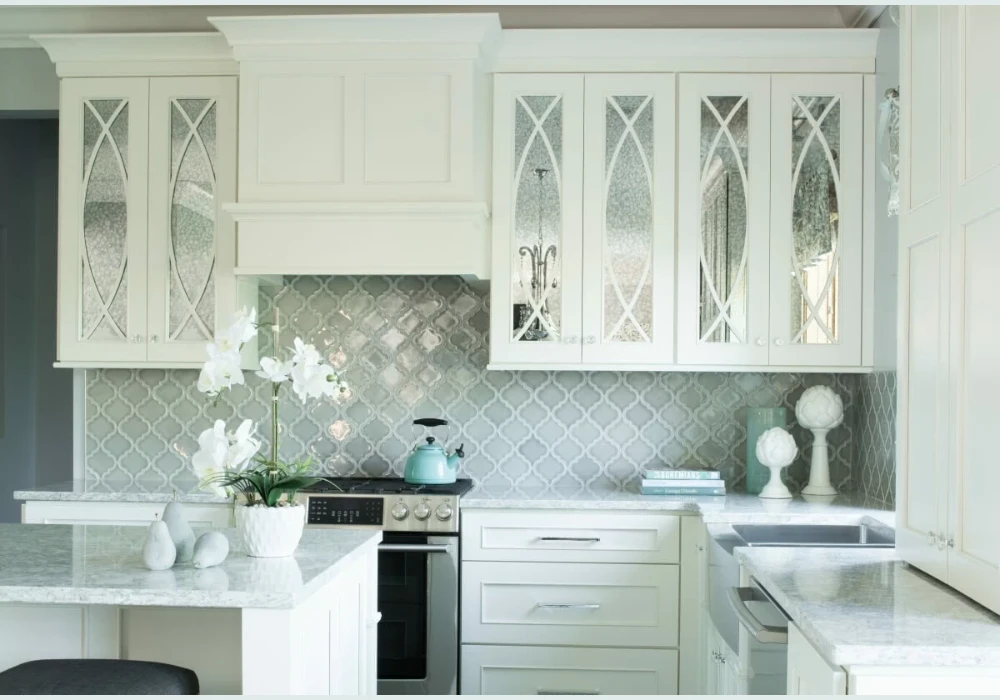 Mirrored Kitchen Door Design for Small Spaces