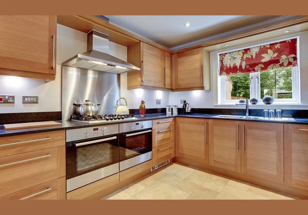 Hinged Kitchen Door Design for Traditional Homes