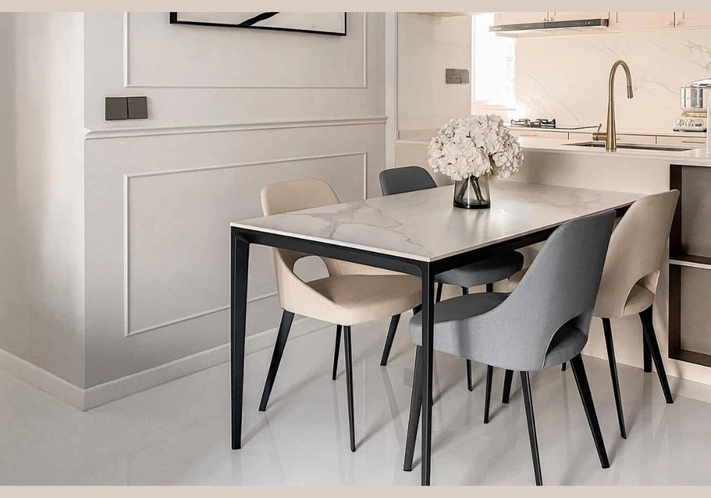 Mixed Material Kitchen Chair Ideas for Modern Contrast