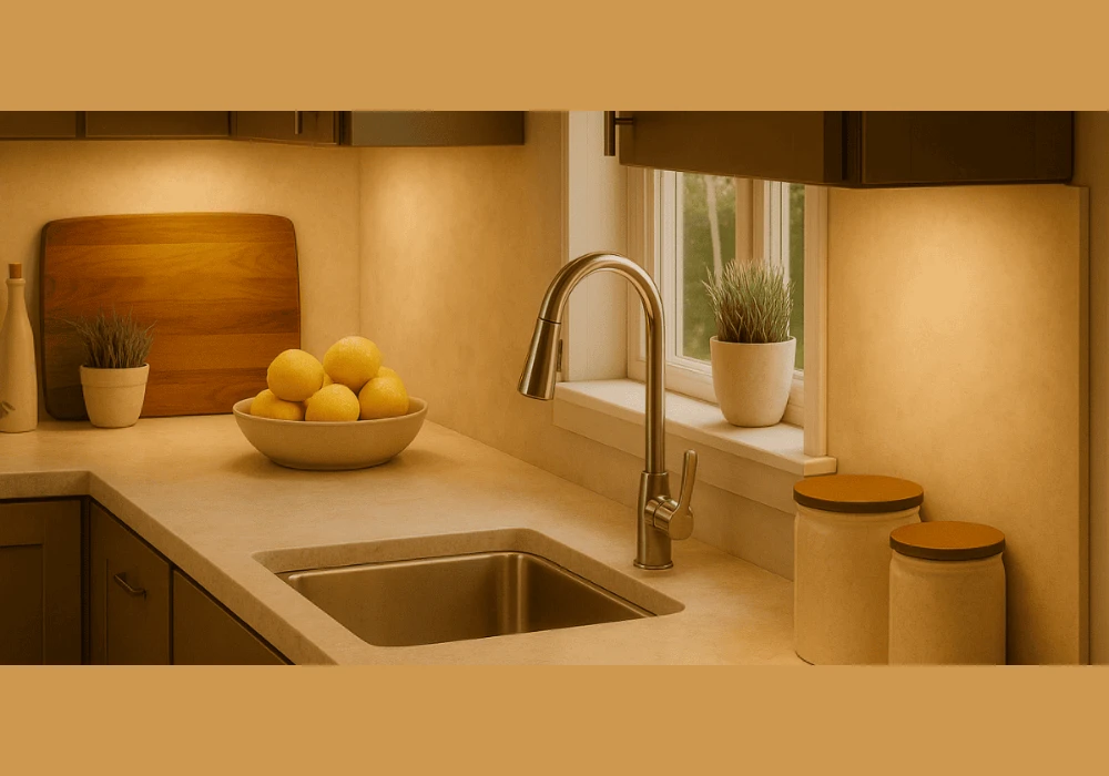 Under Cabinet Lighting for Better Visibility