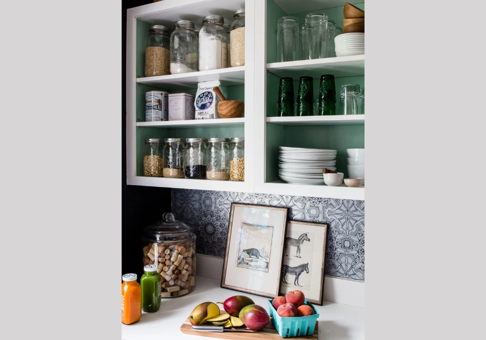Open Shelving for a Spacious Look