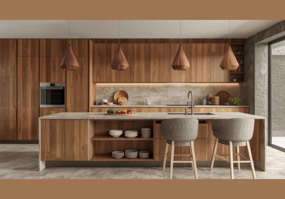 Wooden Finishes for Natural Kitchen Warmth