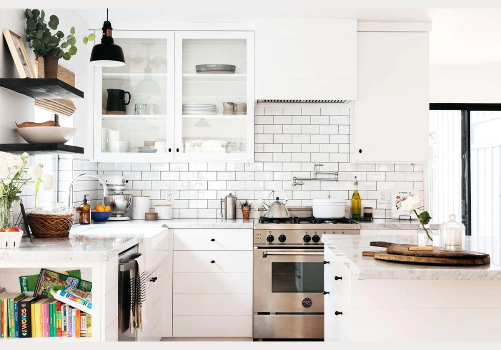 Minimalist All White Kitchen Design