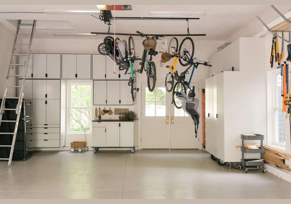 Garage Entertainment Corner Setup