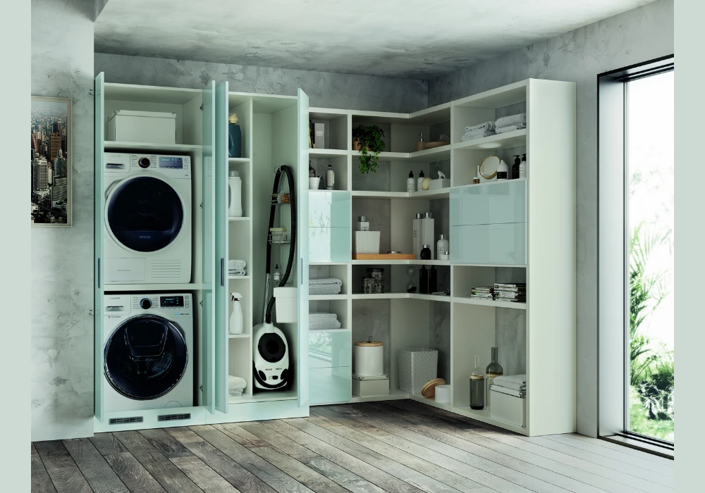Garage Laundry Corner Setup