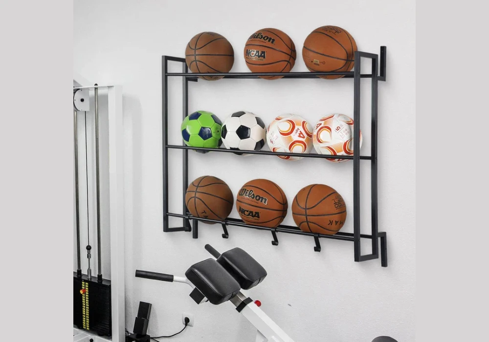 Wall Mounted Sports Equipment Racks