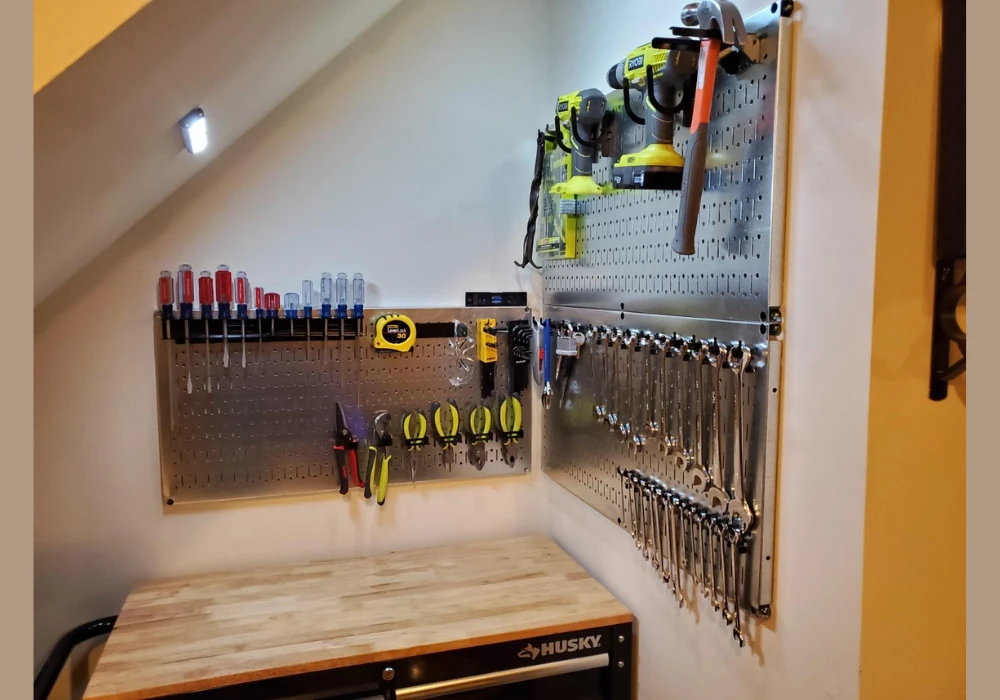 Pegboard Wall Tool Organization System