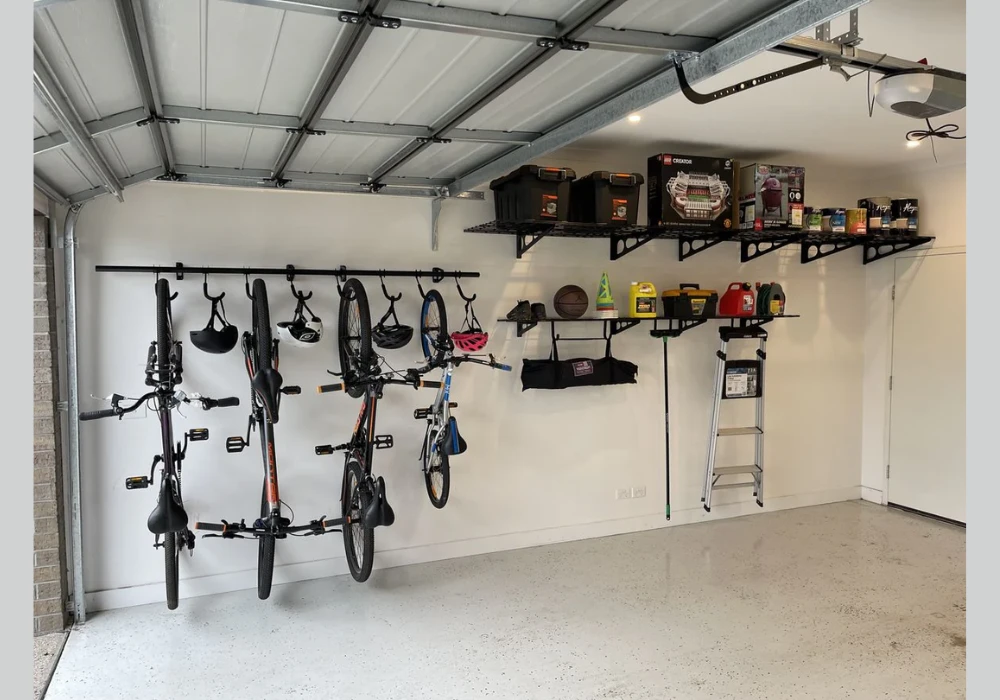 Wall Mounted Shelving System for Garage Storage