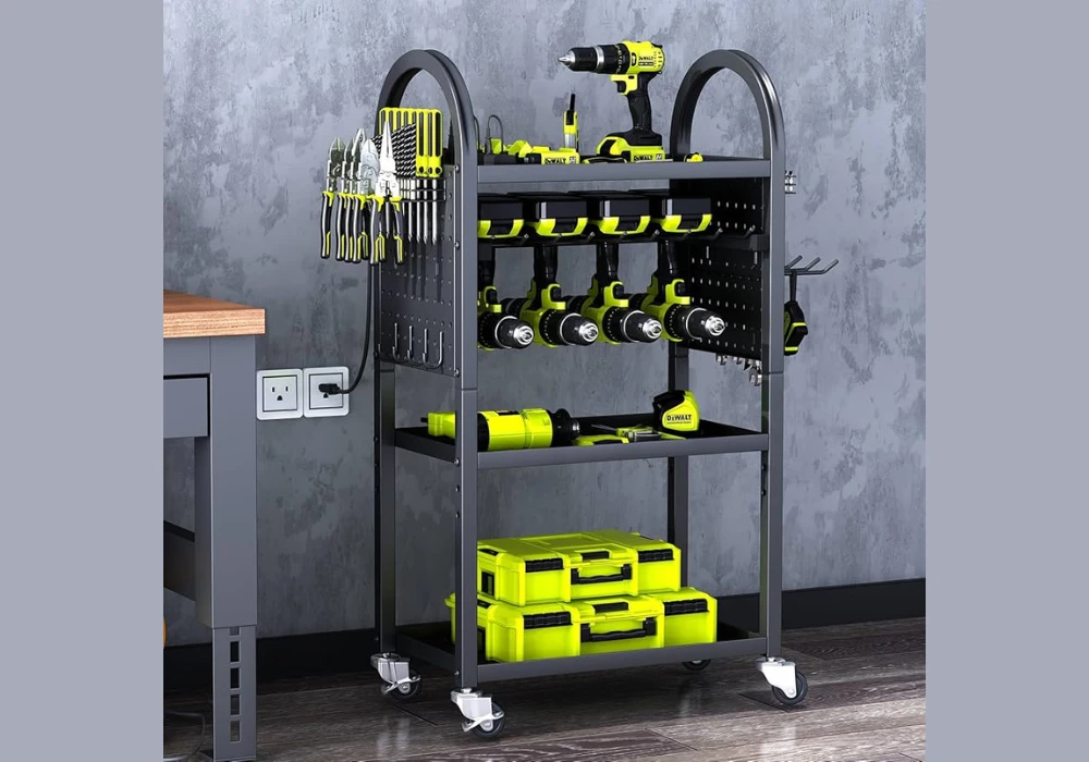 Mobile Tool Cabinet and Rolling Cart Garage Workshop Organization