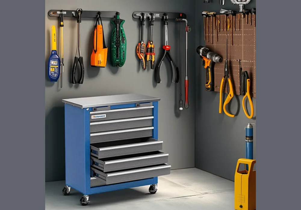 Rolling Tool Cart for Mobile Garage Organization