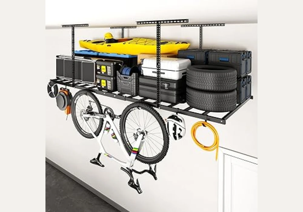 Ceiling Mounted Shelving Racks for Seasonal Storage