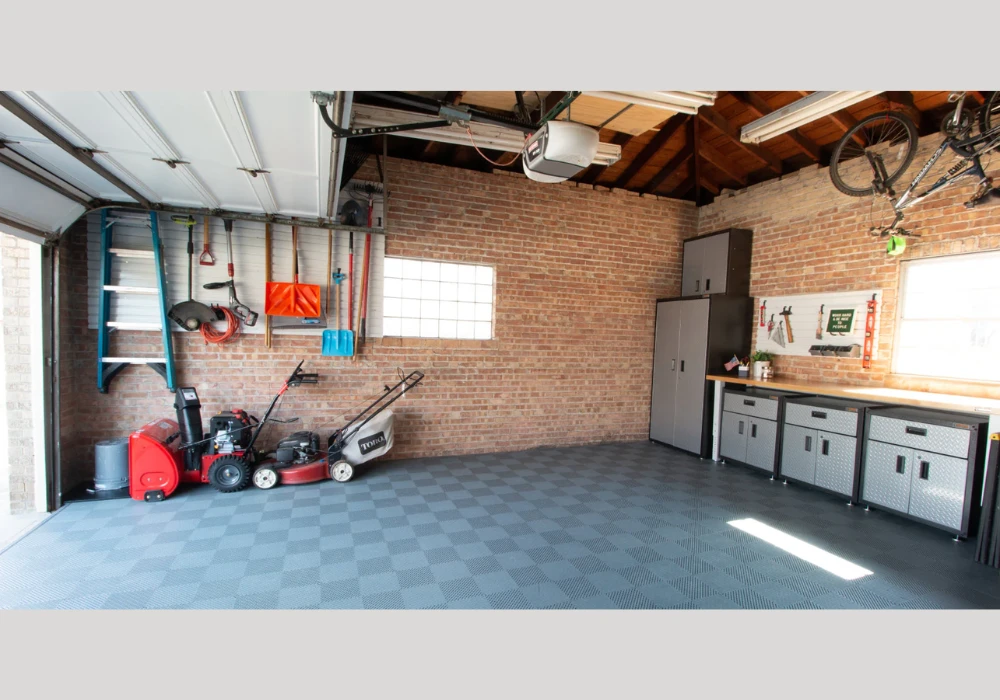 Garage Seasonal Storage Before and After Ceiling Box System