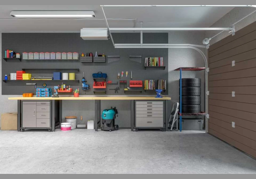 Garage Small Tools Area Before and After Drawer Organization