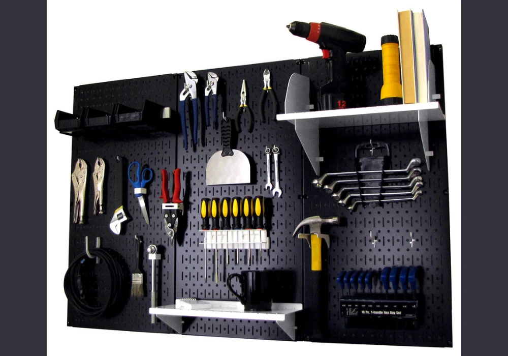 Wall Mounted Pegboard for Tools Storage