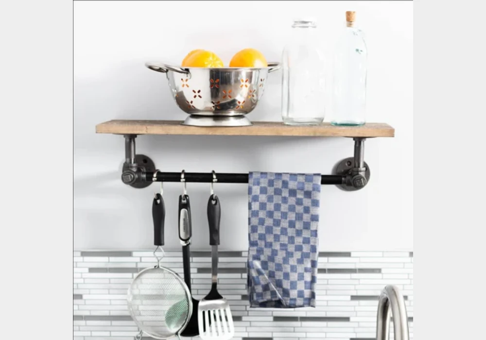  Industrial Pipe Kitchen Shelving Ideas for Strong Support